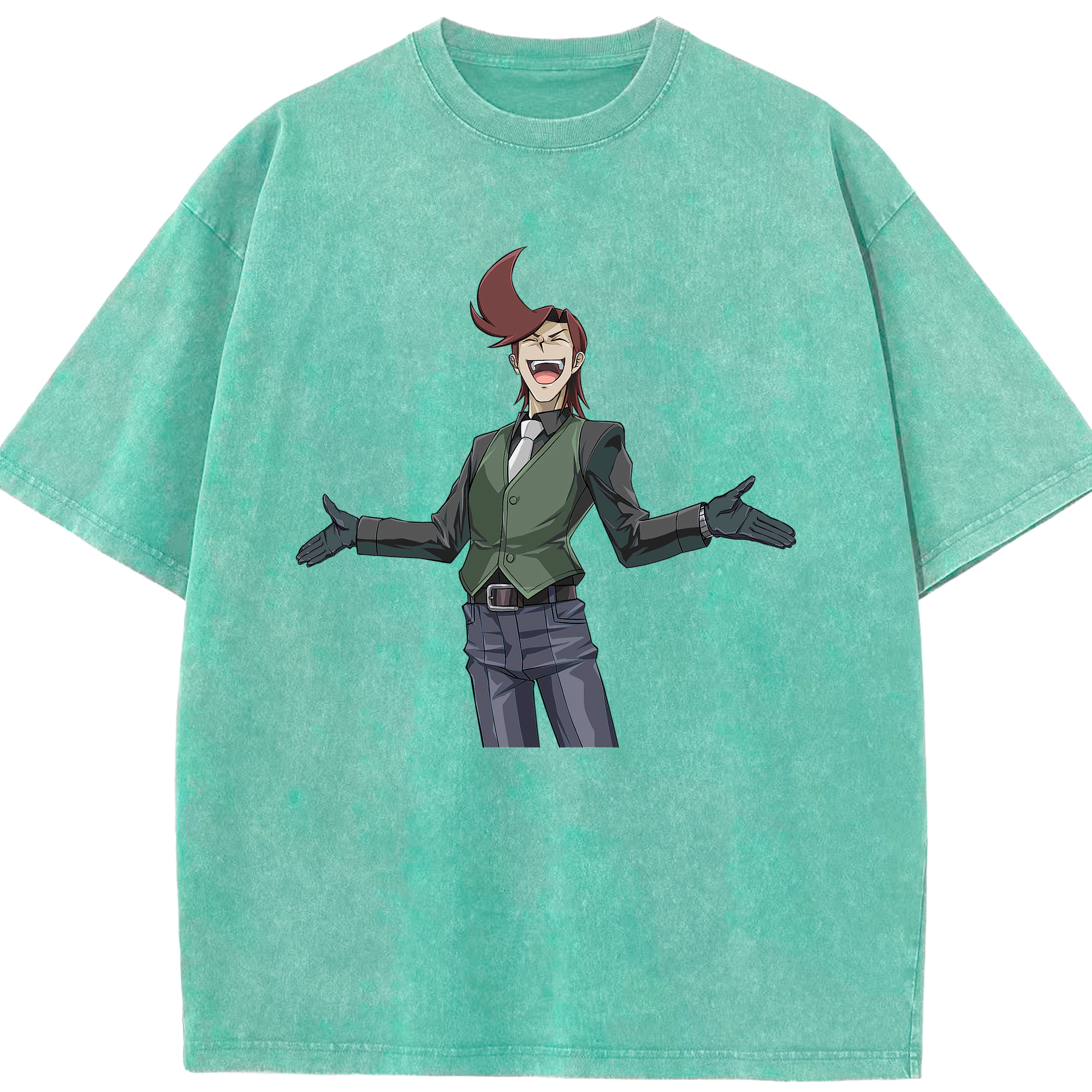 （画像用） 遊☆戯☆王 Yu-Gi-Oh! 綿100% ヴィンテージ風 半袖Tシャツ（フロントプリント）